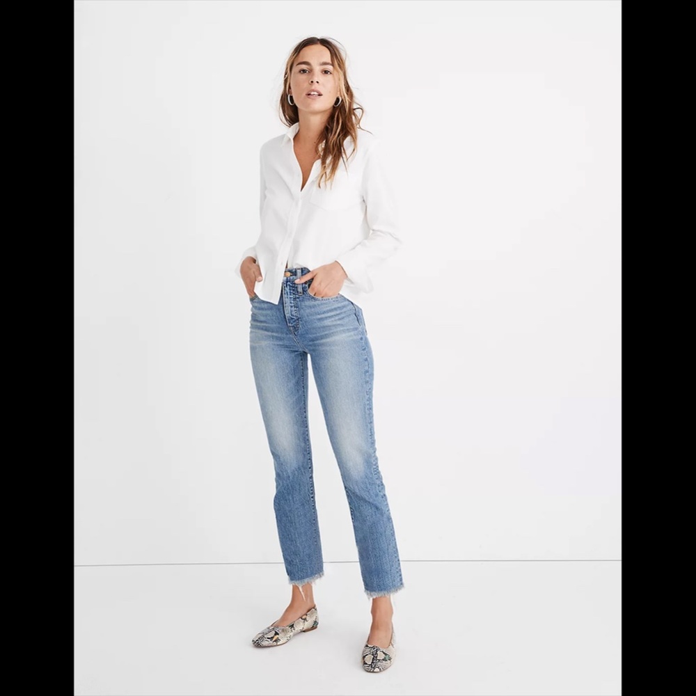 Madewell Perfect Vintage High Waisted Denim Size 27 Petite